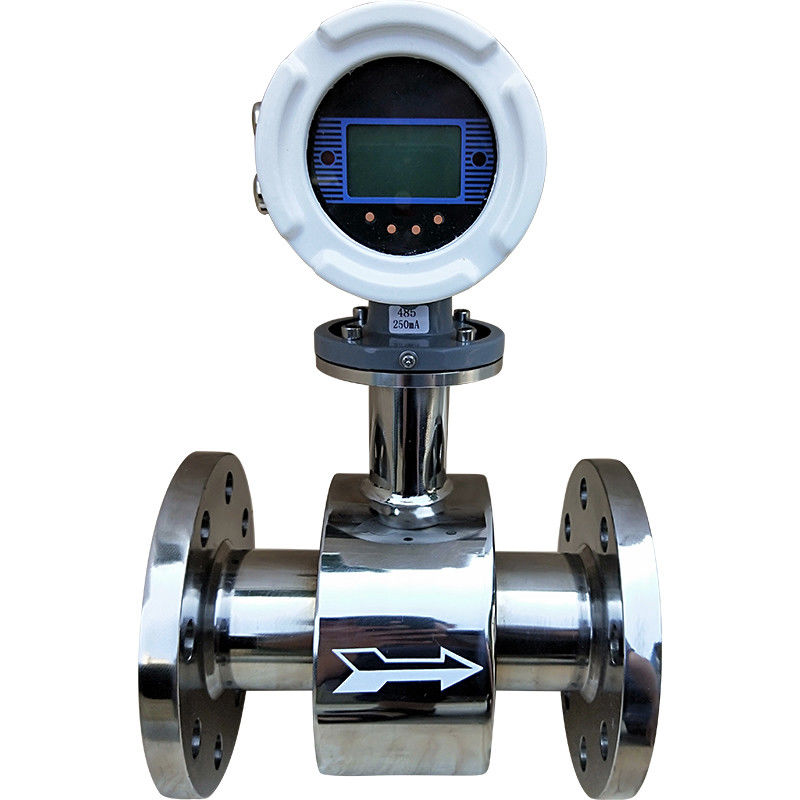 Turbinetype van IP65 IP68 Stroommeter EERSTE 1Cr18Ni9Ti die flensmateriaal aan de grond zetten