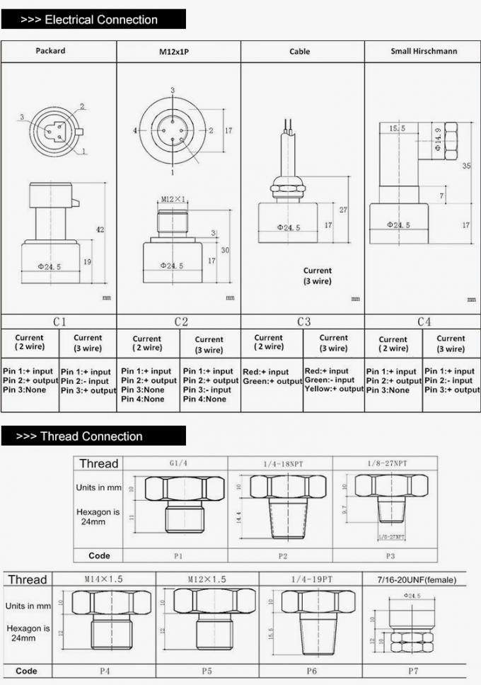 De Sensor 4-20ma 0.5-4.5V I2C Output van de lage Kosten Vacuüm Piezo Druk